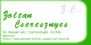 zoltan cseresznyes business card