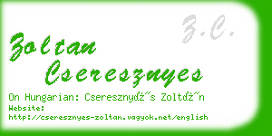 zoltan cseresznyes business card